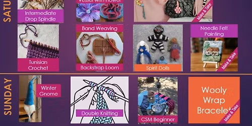 2025 Annual Fiber Arts Retreat (see link under details)