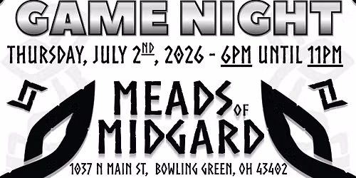 A Special Game Night with Tabletop419 and Meads of Midgard!