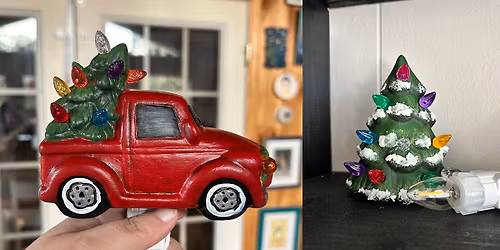 PAINT IT! Nostalgic Ceramic Tree or Truck Nightlight