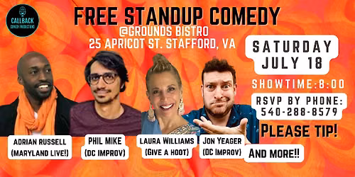 Free Comedy at Grounds Bistro!