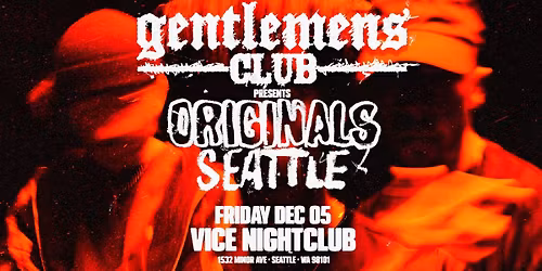 WRG Presents Gentlemens Club - ORIGINALS Tour