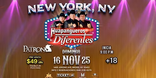 HUAPANGUEROS DIFERENTES EN BRONX