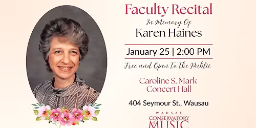 Faculty Recital: In Memory of Karen Haines