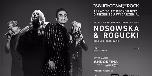 \u015awiat\u0142o & MRock - Nosowska i Rogucki | 22 pa\u017adziernika 2025 \u0141\u00f3d\u017a Atlas Arena