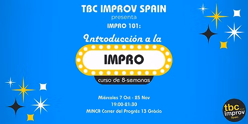 Curso de Introducci\u00f3n a la Impro (101) con TBC Improv Spain - Invierno '26