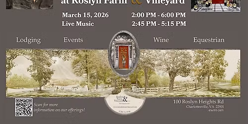 Sunday Wine Tasting at Roslyn Farm & Vineyard featuring Drew Pace
