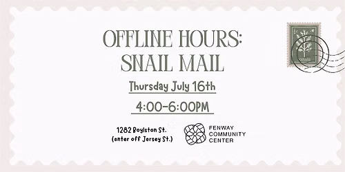Offline Hours: Snail Mail