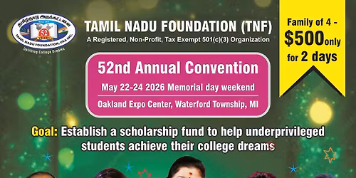 TNF52 Michigan Convention Memorial Day Weekend [May 22-24] 