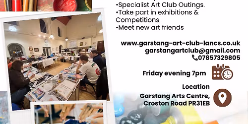 Join our fun, social, Art Club open to everyone all level of art welcome
