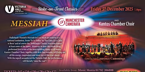 Manchester Camerata & the Kantos Chamber Choir || Handel's Messiah || Victoria Hall