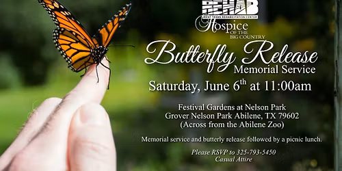 Butterfly Release Memorial Service