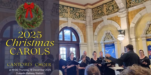 Christmas Carols with Cantores Choir at Dunedin Railway Station