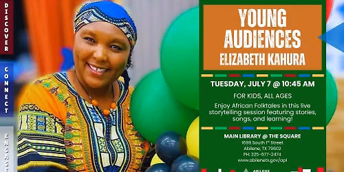 Young Audiences: Elizabeth Kahura (Main Library)