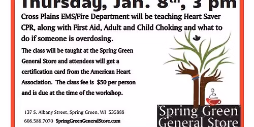 CPR Class- open to the public!