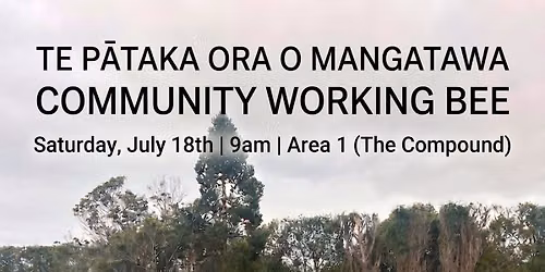 Te P\u0101taka Ora o Managatawa - Working Bee