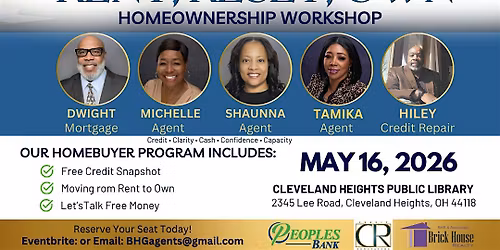 RENT, RESET, OWN - Homeownership Workshop