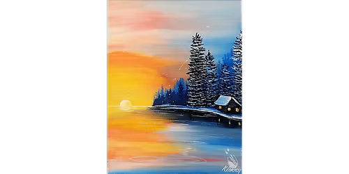 An Epic Winter Sunset - Paint and Sip in Austin | Classpop!\u2122