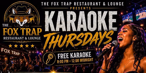 Karaoke Dinner Party with Live DJ |Free Martinis | Happy Hour |Hookah