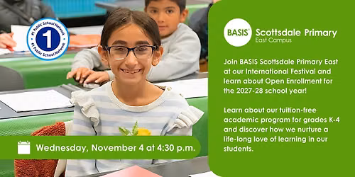 BASIS Scottsdale Primary East International Festival & Tours