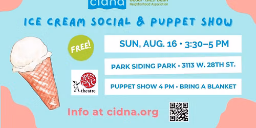Ice Cream Social & Puppet Show