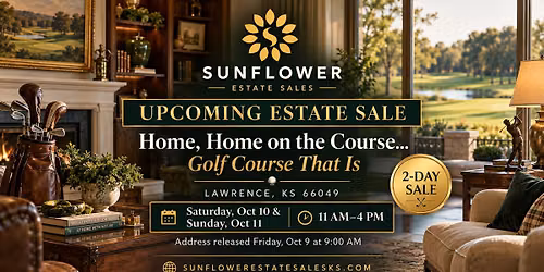 Lawrence, KS Estate Sale | Home, Home on the Course