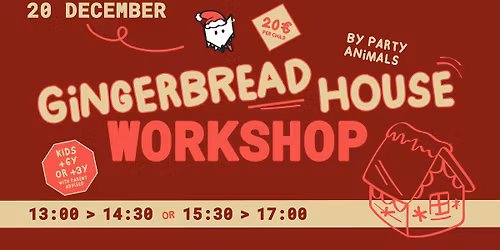 Gingerbread house workshop - 20\/12