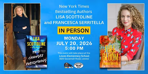 An Evening with Lisa Scottoline & Francesca Serritella!