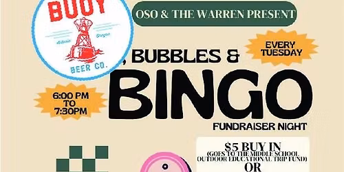 Buoy, Bubbles & Bingo Fundraiser Night at The Warren!