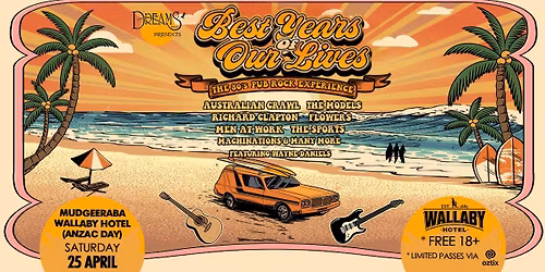 (SOLD OUT - JOIN WAITLIST) WALLABY HOTEL | ANZAC DAY | BEST YEARS OF OUR LIVES 