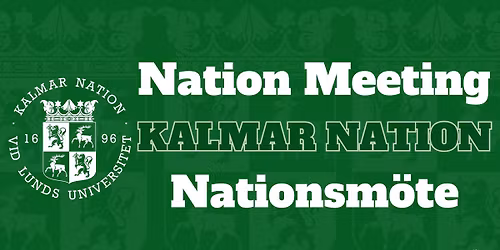 3rd Nation Meeting HT25 | Kalmar Nation