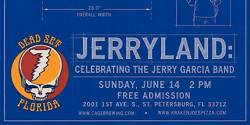 JERRYLAND: Celebrating Jerry Garcia Band | Cage Brewing, St. Petersburg, FL