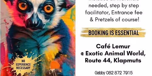 Painting Social Event at CAFE LEMUR @ Exotic Animal World