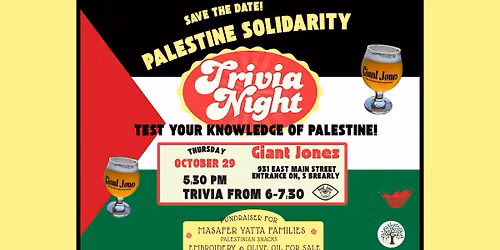 Palestine Solidarity TRIVIA Night!
