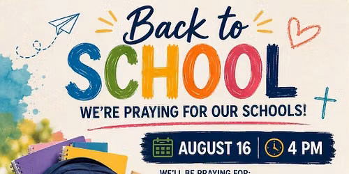 BACK TO SCHOOL SUNDAY