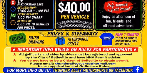 1st Annual Belleville OFF-ROAD Downtown Boogie Pub Crawl