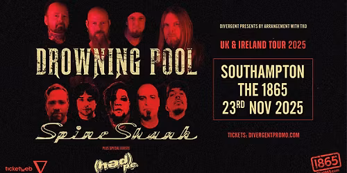 Drowning Pool + Spineshank + Hed PE LIVE at The 1865!
