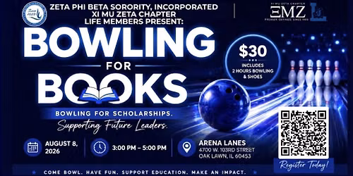 2nd Annual "Bowling for Books" Scholarship Fundraiser!