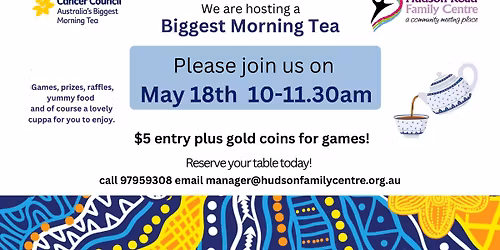 Hudson Road Biggest Morning Tea