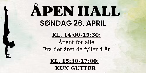 \u00c5PEN HALL \ud83c\udf3c\ud83c\udf38