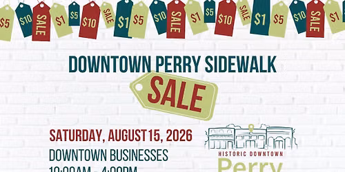 Downtown Perry Sidewalk Sale