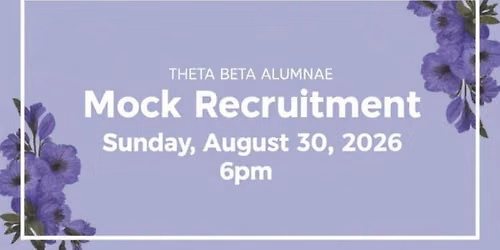 Theta Beta Mock Recruitment with Alumnae 