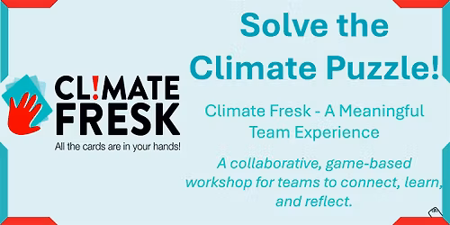 Climate Literacy Workshop for Teams | Climate Fresk\u00ae (Enquiry Only)