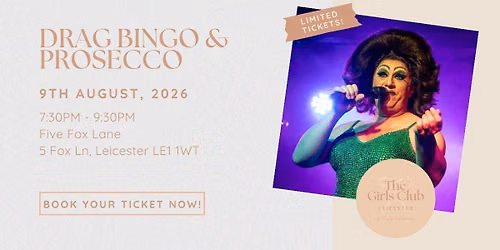 \ud83c\udfa4\u2728 DRAG BINGO & PROSECCO WITH FANNY BURNS \u2728\ud83d\udc85