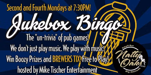 Jukebox Bingo at Natty Oaks!