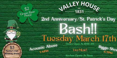 2nd Anniversary \/ St. Patrick's Day BASH!!
