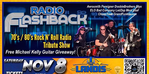 Radio Flashback returns to Landis Theater! Vineland NJ Free Michael Kelly Guitar giveaway!!
