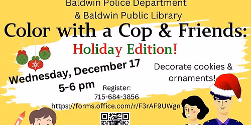 Color with a Cop: Holiday Edition!