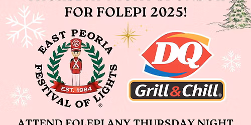 THURSDAY NIGHT AT FOLEPI'S FESTIVAL OF LIGHTS! 
