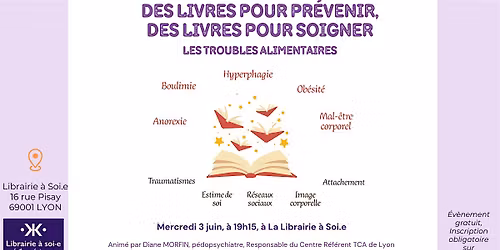 Soir\u00e9e "Des livres pour pr\u00e9venir, des livres pour soigner"