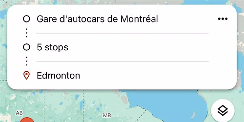 Montreal to Edmonton and back camping road trip with free carry-on (3 day t